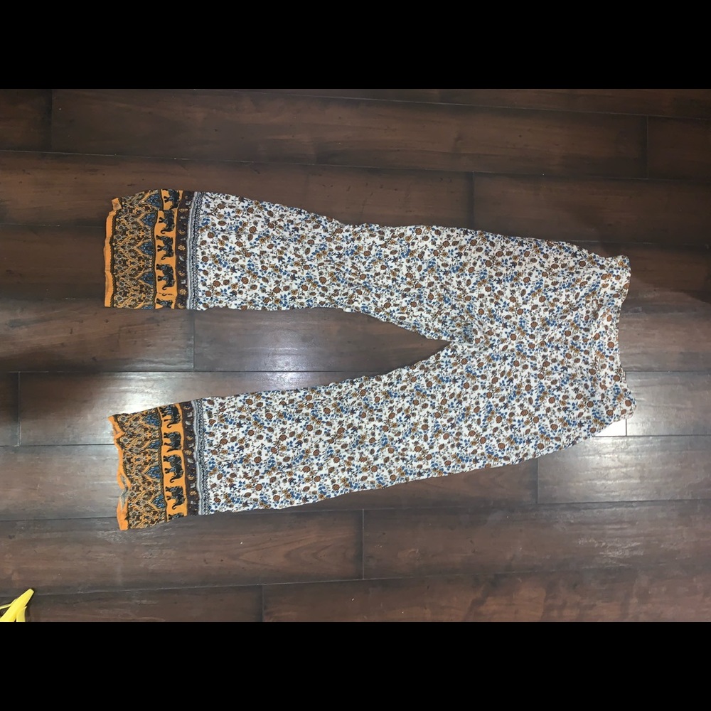 High Waisted Cotton Pants